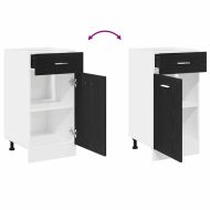 Висящ шкаф с рафт Черния дъб 40 x 46 x 81,5 см Инженерно дърво