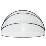 Купол за басейн, кръгъл, 406x203 см, PVC