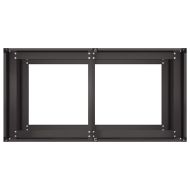 Кашпа, черна, 80x40x80 см, студеновалцувана стомана