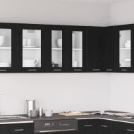 Висящ шкаф с рафт Черния дъб 60 x 31 x 60 см Инженерно дърво