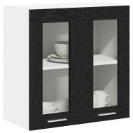Висящ шкаф с рафт Черния дъб 60 x 31 x 60 см Инженерно дърво