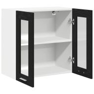 Висящ шкаф с рафт Черния дъб 60 x 31 x 60 см Инженерно дърво
