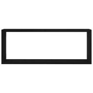 Стени за рафтове с рафт 2 pcs Черния дъб 60 x 15 x 23 cm