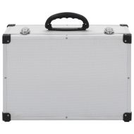 CD куфар за 60 диска, алуминий, ABS, сребрист