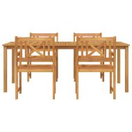 Комплект за хранене в градината 5 pcs Кафяво