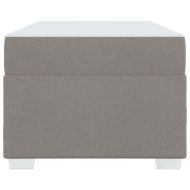 Рамка за легло с матрак Таупе 100 x 200 cm текстил