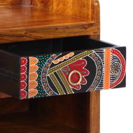 Пейка за обувки с чекмедже Меден кафяв 100 x 35 x 45 см