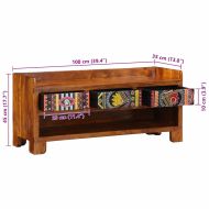 Пейка за обувки с чекмедже Меден кафяв 100 x 35 x 45 см