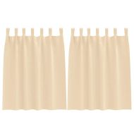 Завеси за затъмняване с пръстени 2 pcs Крем 140 x 140 cm