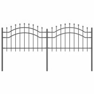 Градска ограда Сив 240 x 115 cm Прахово покритие стомана