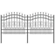 Градска ограда Сив 240 x 140 cm Прахово покритие стомана