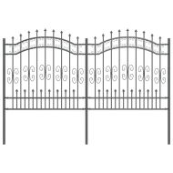 Градска ограда Сив 240 x 166 см Прахово покритие стомана