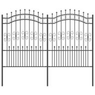 Градска ограда Сив 240 x 202,5 см Прахово покритие стомана