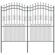 Градска ограда Сив 240 x 228 см Прахово покритие стомана