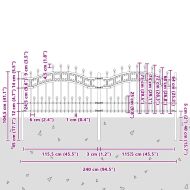 Градска ограда KAMPEN Бяло