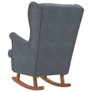 Люлеещ се стол Тъмен сив 92 x 71 x 100 см Шперплат