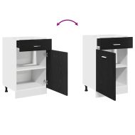 Висящ шкаф с рафт Черния дъб 50 x 46 x 81,5 см Инженерно дърво