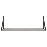 Стенни рафтове 2 бр сив сонома 80x25x25,5 см инженерно дърво