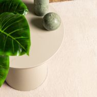 Килим HUARTE с къс косъм, мек и миещ се, бежов, 140x200 см