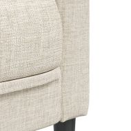 Комплект дивани 2 части кремав текстил