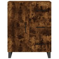 Висок шкаф, опушен дъб, 69,5x34x180 см, инженерно дърво