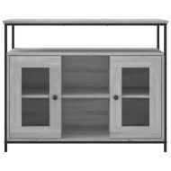 Сайдборд, сив сонома, 100x35x80 см, инженерно дърво