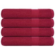 Кърпи FROGN 4 бр. бордо 100x200 см 360 г/м²