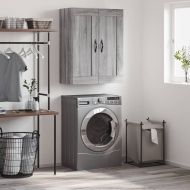 Стенен шкаф сив сонома 69,5x34x90 см инженерно дърво