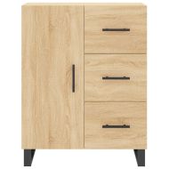 Сайдборд, дъб сонома, 69,5x34x90 см, инженерно дърво
