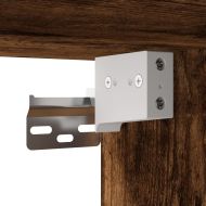 ТВ шкафове с LED осветление, 2 бр, опушен дъб, 60x30x30 см