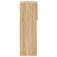 ТВ шкафове с LED осветление 2 бр дъб сонома 30,5x30x90 см