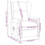 Масажен стол, черен, текстил