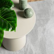 Килим HUARTE с къс косъм, мек и миещ се, сив, 80x150 см