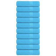 Кърпи за душ FROGN 10 бр. Тюркоазени 70x140 см 360 г/м²