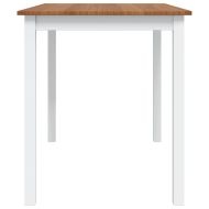 Трапезен комплект, 5 части, кафяво и бяло