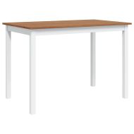 Трапезен комплект, 5 части, кафяво и бяло