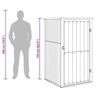 Градинска барака, зелена, 88x89x161 см, поцинкована стомана