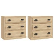 Сайдборди, 2 бр, сонома дъб,инженерно дърво