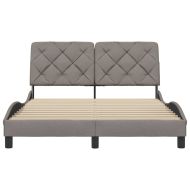 Рамка за легло без матрак, таупе, 140x200 см плат