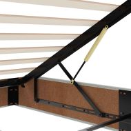 Османска легло с матраци, светлосиво, 200x200 см, кадифе