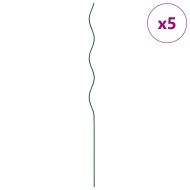 Подкрепа за растение 5 pcs Зелен 110 x 0.6 x 0.6 см Стомана