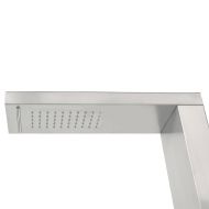 Градински душ, неръждаема стомана, квадратен