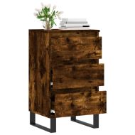 Бюфет опушен дъб 40x35x70 см инженерно дърво