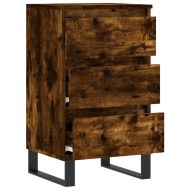Бюфет опушен дъб 40x35x70 см инженерно дърво