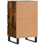 Бюфет опушен дъб 40x35x70 см инженерно дърво