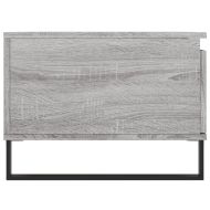 Кафе маса, сив сонома, 90x50x36,5 см, инженерно дърво