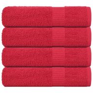 Кърпи за баня FROGN 4 бр. Червени 100x150 см 360 г/м²