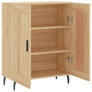 Сайдборд, дъб сонома, 69,5x34x90 см, инженерно дърво