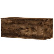 Кутия за съхранение, опушен дъб, 90x35x35 см, инженерно дърво
