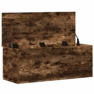 Кутия за съхранение, опушен дъб, 90x35x35 см, инженерно дърво